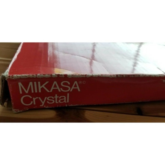 Makasa Crystal Holiday Bells Platter 14.75" RC197/516 Christmas Hostess Dish. - Picture 7 of 12